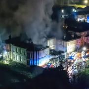 The blaze occurred at the derelict former St Ives Nursing Home.