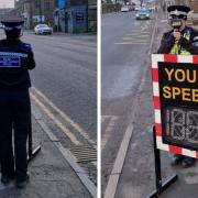 Police were in Queensbury for the Speedwatch on Wednesday evening.