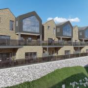 An artist's impression of some of the planned homes