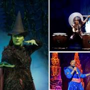 Laura Pick in Wicked (Matt Crockett), Mugenkyo Drummers (Colin Robertson) and Yeukayi Ushe in Aladdin (Deer Van Meer): Highlights of Bradford Theatres new season