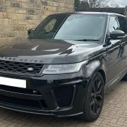 This Range Rover was seized by police in Baildon.