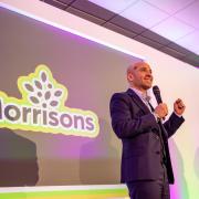 Rami Baitiéh, CEO of Morrisons, speaks at Bradford 2025's launch of the 2024 programme