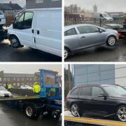 Some of the vehicles dealt with by Bradford Council