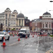 Works as part of the major city centre roadworks scheme in Bradford