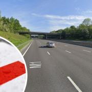A learner driver was caught speeding on the M1, near Sheffield