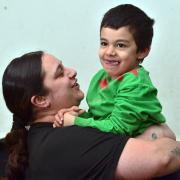 Mum Michaela Brook has been fighting to get her son, Cohan, 5, into school.