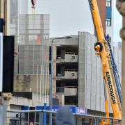 Demolition process for Bradford's NCP car park, as of April 17