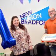 To mark the one-year milestone, staff at New Vision Bradford celebrated with tea and cake.