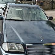 Police stopped and seized a Mercedes-Benz in the Bradford district