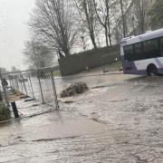 Flooding in Vicar Lane, Bradford