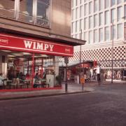 Bradford’s Wimpy bar on Broadway, pictured in 1988