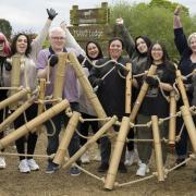 Business from the Bradford use numeracy skills to build a special toy for the red pandas at the Yorkshire Wildlife Park.