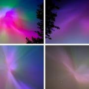 Pictures of the Northern Lights in the Bradford area submitted by Lordy Steeton (top left), KirkMacRae (top right), Carlos Conwaz (bottom left) and Natasha Meek (bottom right)