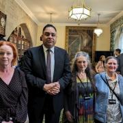 The event was organised by MP Imran Hussain, pictured second left, and attended by victims and guests such as Bradford South MP Judith Cummins
