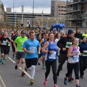Participants in the City Runs today
