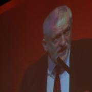 FIGHT: Jeremy Corbyn at the Scottish Labour Party Conference at Perth Concert Hall