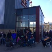 'IT WAS REALLY COLD': Bradford City fans in sleeping bags queue all night for play-off tickets