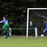 Field score the only goal in their 1-0 midweek defeat of Hartshead in the West Yorkshire League Premier Division Picture: Alex Daniel Photography