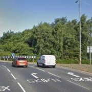 A roundabout on Hard Ings Road. Picture: Google maps