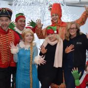 'The Sneaky Experience' team with Jo Dales, marketing manager, at Tong Garden Centre, are giving young visitors a magical Christmas experience to remember