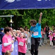 Joy at finishing the 2019 Race for Life at Lister Park, in Bradford