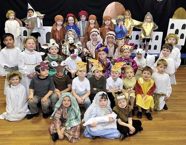 Pupils from St Anthony’s RC Primary, Shipley, got in the spirit for the upcoming nativity play they will be performing for their parents