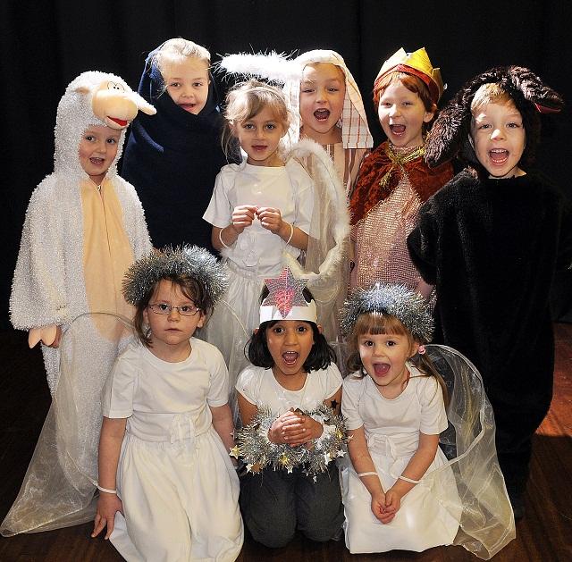 Georgia Younger, Skye Clifton, Aleesha Gresswell, Bradley Forrest, Max Wolland, Alfie Skidmore, Marcie Smith, Almaas Sajid and Cleo Hanson from Trinity and All Saints Primary school in Bingley