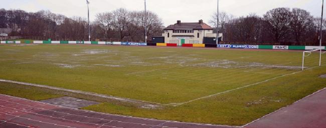 The rain-sodden Horsfall Stadium pitch was unplayable on Saturday, forcing Bradford Park Avenue’s Blue Square North match against Altrincham to be postponed