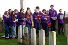 The choir at the Colne Valley British War Cemetery