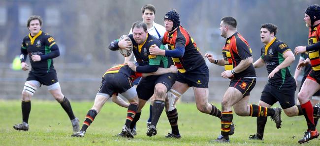 John Oakes, in action against Harrogate Pythons last season, is in the Old Grovians squad to face them again tomorrow