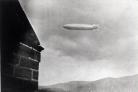 German airship Hindenburg flies over Keighley