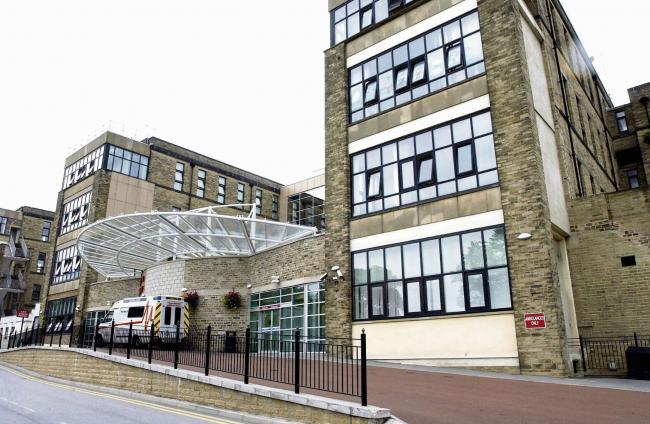 The injured woman underwent surgery at Bradford Royal Infirmary