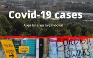 Sunday's area by area breakdown of Bradford Covid-19 cases