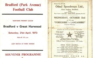 Two of the historic programmes up for sale at an auction this weekend