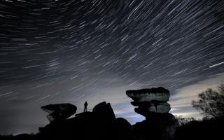 Photo from PA. The Leonid meteor shower will fly over the UK this week.