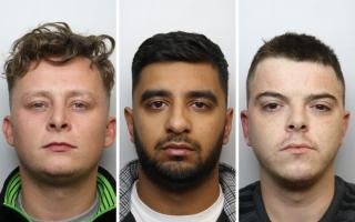 Pictured left to right, via West Yorkshire Police, Nathan Stapleton, Kameron Akram and Andrew Lister.