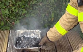 Screenshot from a public health warning on fire spreading from disposable single-use BBQs. Picture: Dublin Fire Brigade