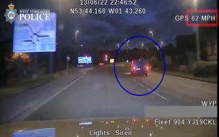 Footage of police chasing the stolen van involved in the tragic M606 crash in June 2022