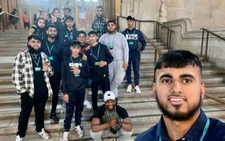 Muhammad Ali Islam, pictured, joined the boys from Mary Magdalene CiC for the trip to Parliament, hosted by founder Sharat Hussain.