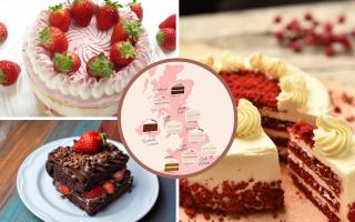 New map reveals UK's favourite cakes as Bake Off returns for 2022 (Canva/ Cutter & Squidge)