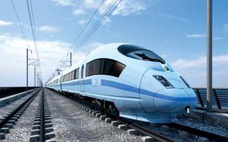 Artist's impression of how a new high speed rail train could look