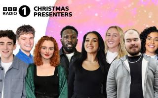 Betty Douglas, pictured third on the left, is taking over two shows on BBC Radio One this Christmas period