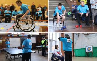 Competitors at the Hull version of the Disability Games