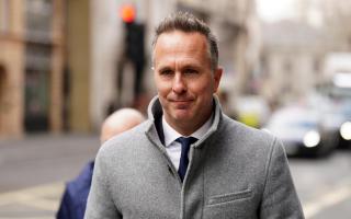 Cricket star Michael Vaughan, pictured