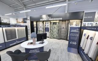 The new look Made to Measure department in Dunelm's Bradford store