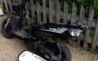This stolen moped was recovered in the Braitwaite area of Keighley