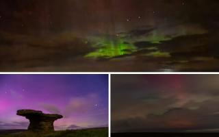 Stunning photographs capture the Northern Lights above Bradford district