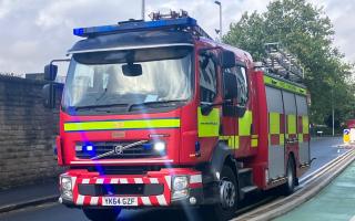 A dozen fire crews from across West Yorkshire are currently tackling the blaze at Jubilee Way Industrial Estate in Shipley.
