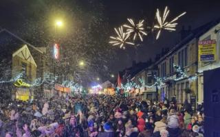 Previous Christmas lights switch-on in Pudsey