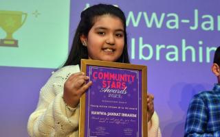 Hawwa-Jannat Ibrahim with her award